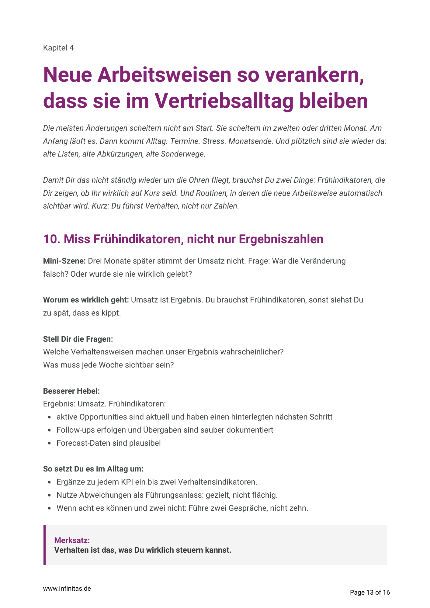 Praxishandbuch für Führung im Vertrieb