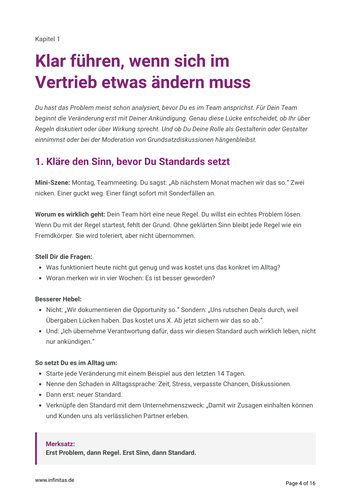 Praxishandbuch für Führung im Vertrieb