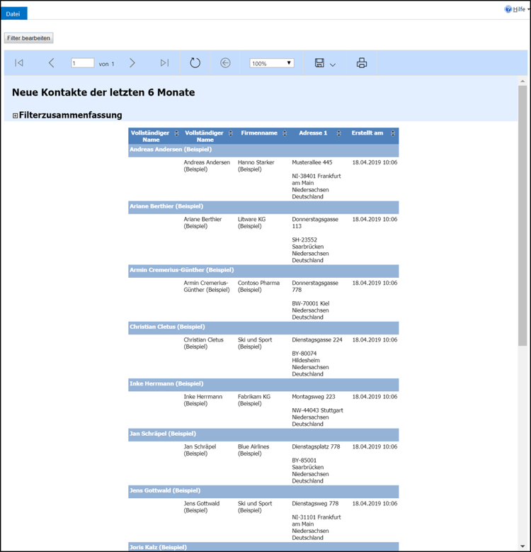 Wie Sie den Berichtsassistenten in Microsoft Dynamics 365 nutzen können.