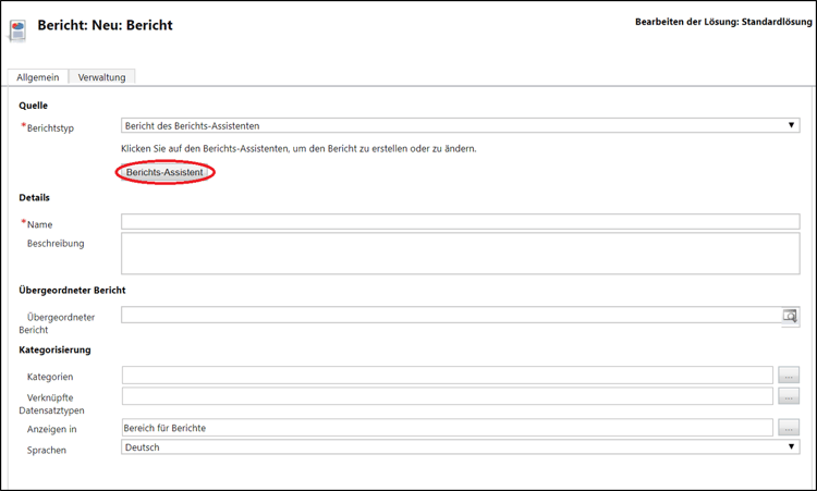 Wie Sie den Berichtsassistenten in Microsoft Dynamics 365 nutzen können.