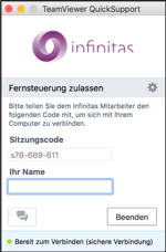 TeamViewer QuickSupport infinitas Gmbh