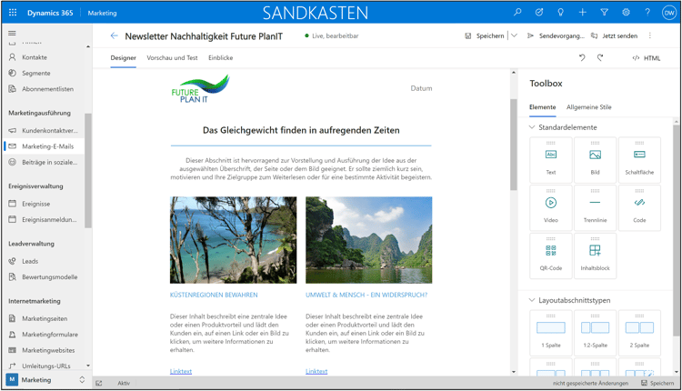 Automatisieren Sie Ihre Customer Journey mithilfe von Microsoft Dynamics 365 Marketing.