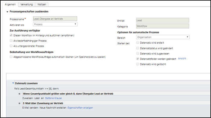 Leads in Microsoft Dynamics 365 automatisiert bewerten Leads in Microsoft Dynamics 365 automatisiert bewerten