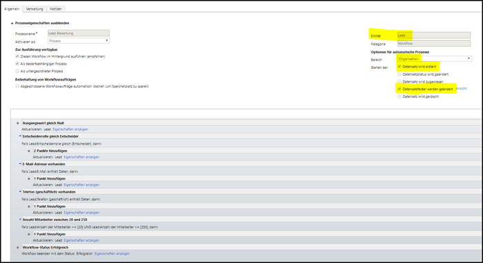 Leads in Microsoft Dynamics 365 automatisiert bewerten Leads in Microsoft Dynamics 365 automatisiert bewerten