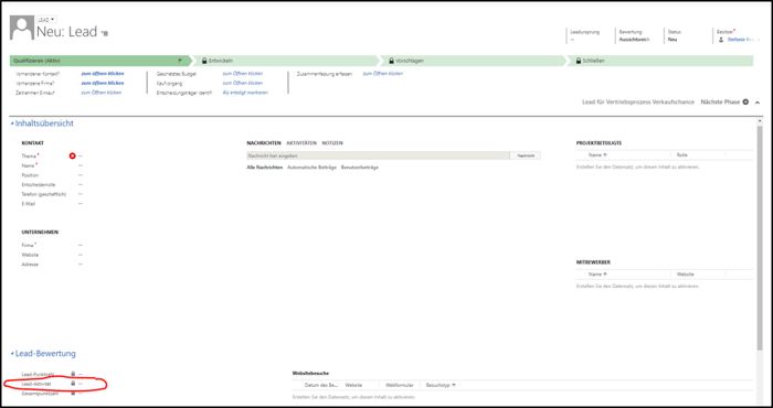 Leads in Microsoft Dynamics 365 automatisiert bewerten Leads in Microsoft Dynamics 365 automatisiert bewerten