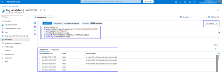 Blog_Log Analytics Abfrage