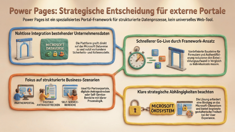 Wann Microsoft Power Pages sinnvoll ist und wann nicht