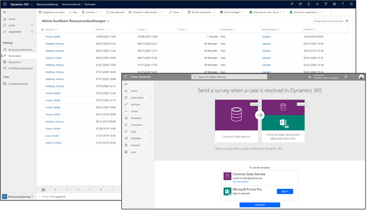 Microsoft_Dynamics_365_Field_Service_Demo_System_Ressourcenplanung_Kundenzufriedenheitsabfrage