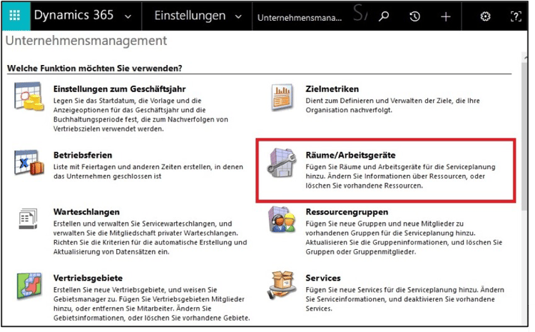 Ressourcenplanung mit dem CRM-System Microsoft Dynamics 365