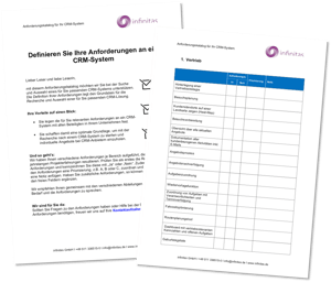 Anforderungen an Ihr CRM-System